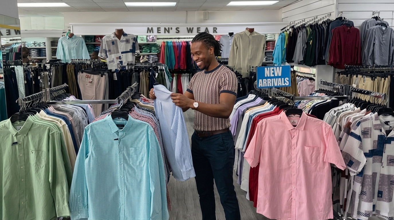 Men's Apparel Display