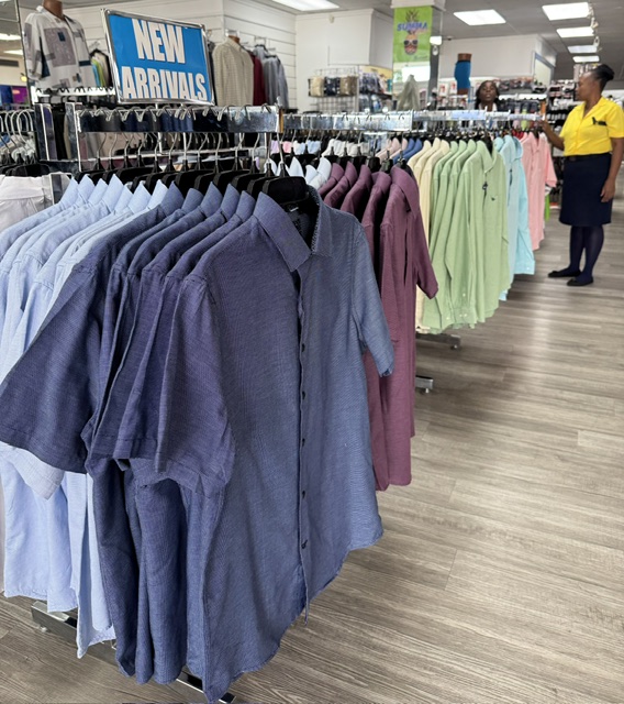 Men's casual shirts — colourful new arrivals rack